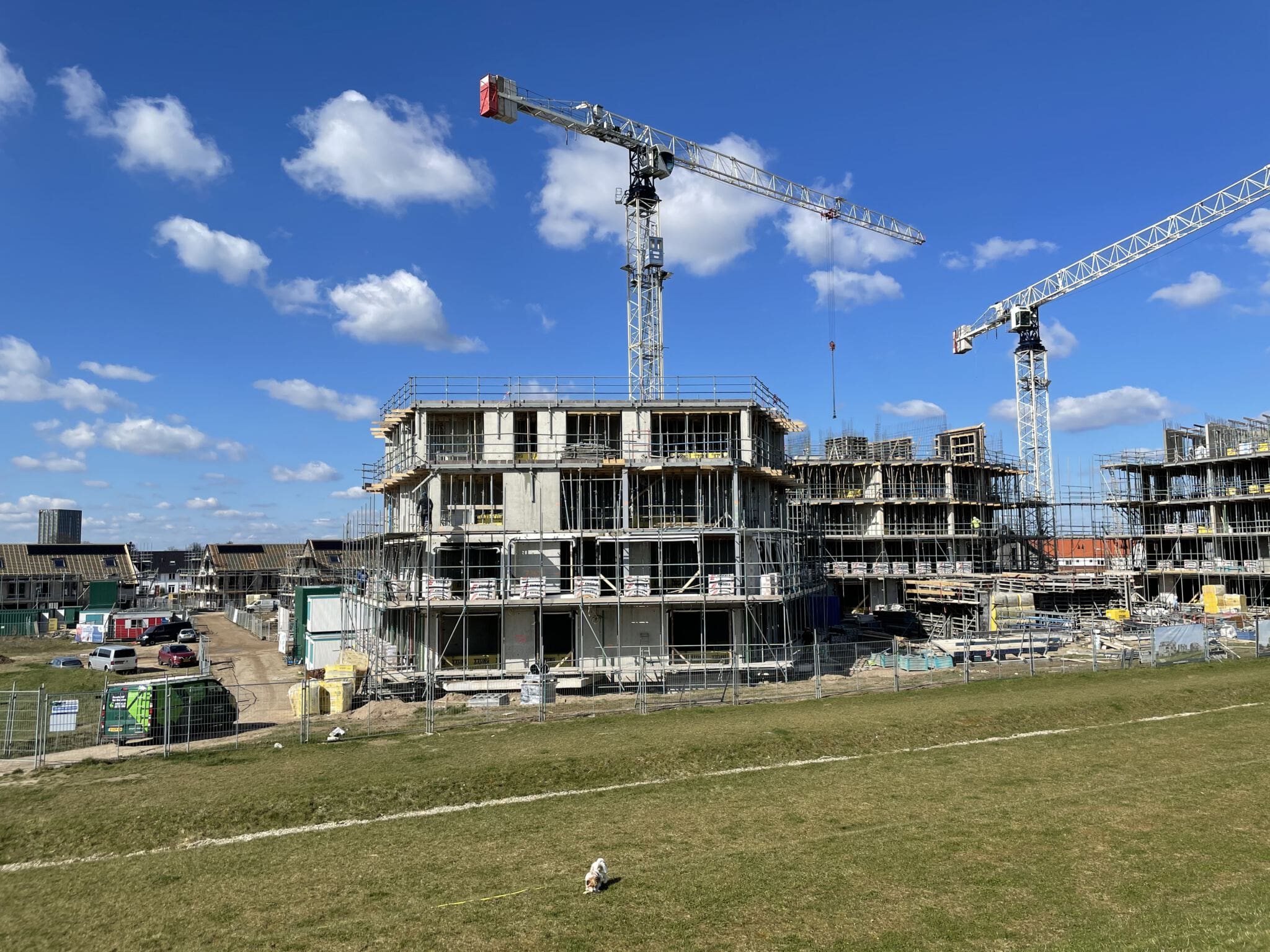Timelapse Lents Buiten: bouwproces appartementen in 15 seconden