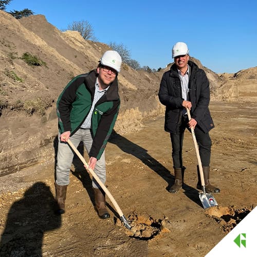 Start bouw met wethouder en Van Grunsven Groep. 