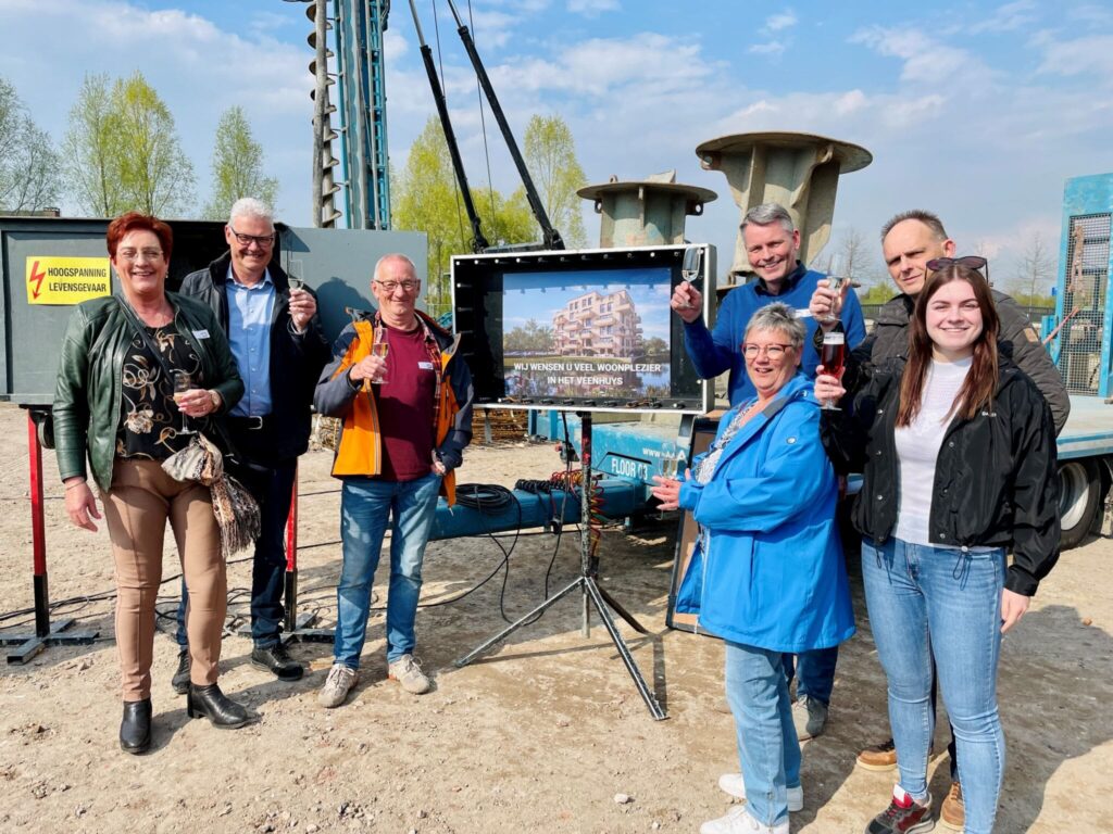 Start bouw Veenhuys Veghel nieuwbouw appartementen