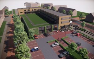 impressie nieuwbouwproject Kooikersweg 's-Hertogenbosch supermarkt