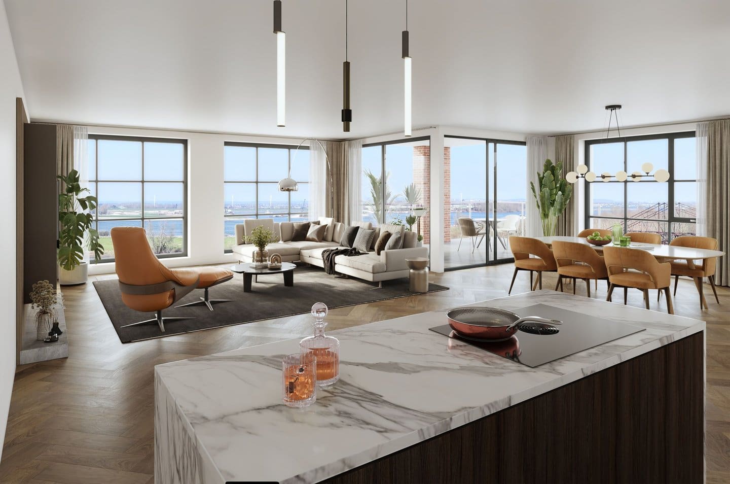 Beneden Leeuwen nieuwbouw Van Grunsven interieur